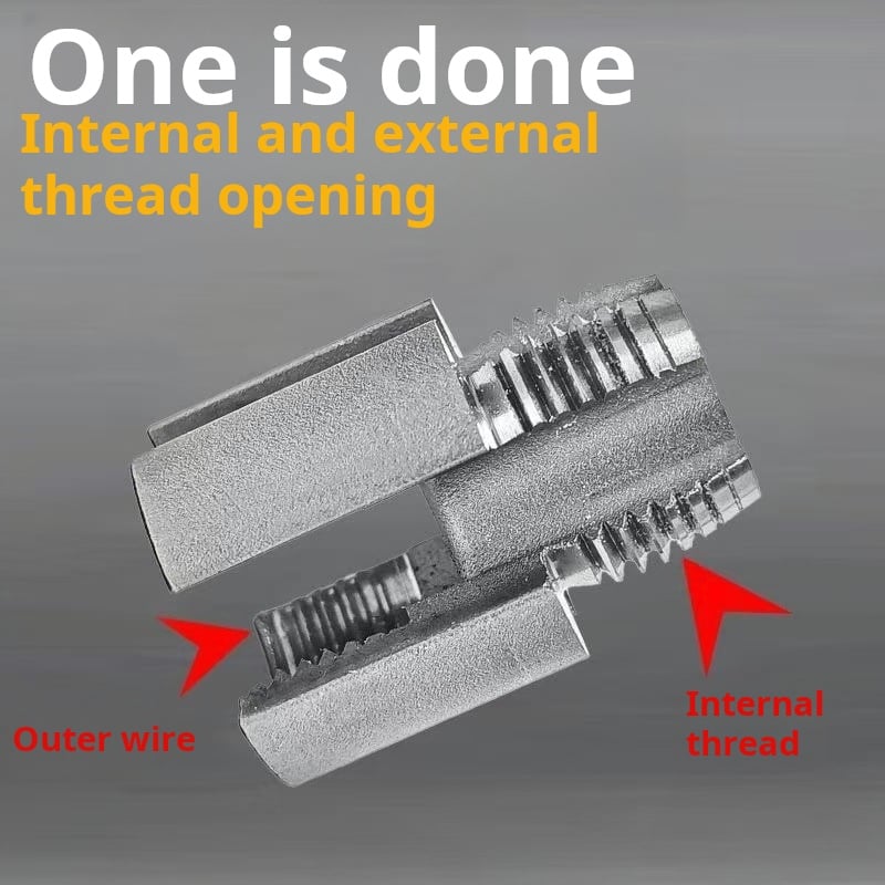 1/2'' and 3/4'' Water pipe internal and external integrated threader