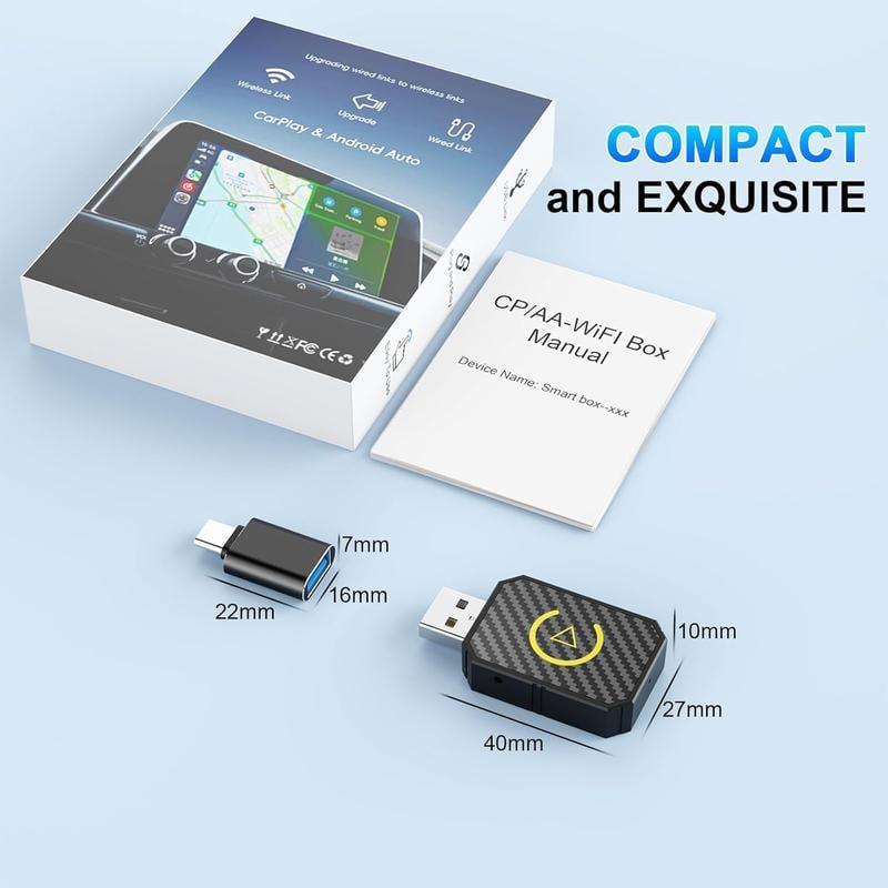 46% OFF ⏳ 6-Hour Flash Deal! Don't Miss Out! 💥 Mini Wireless CarPlay Adapter