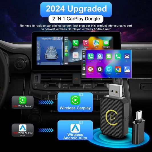46% OFF ⏳ 6-Hour Flash Deal! Don't Miss Out! 💥 Mini Wireless CarPlay Adapter